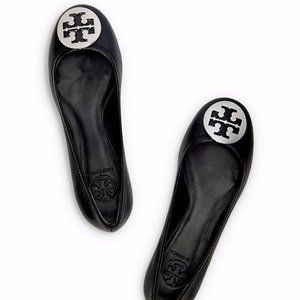 Tory Burch Minnie Travel Ballet Flat Leather size8